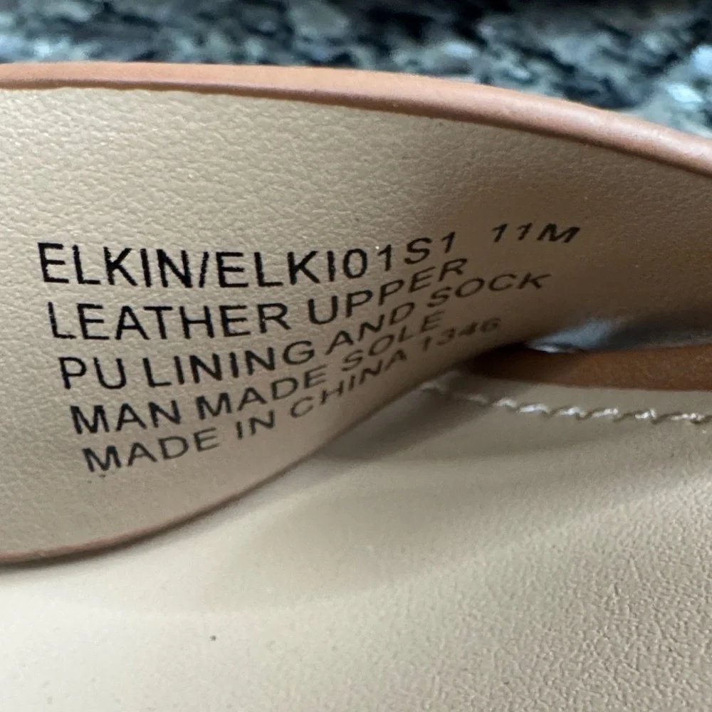 Steve Madden Elkins leather Tan Platform Sandals NEW 11